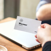 モダンな黒と白のシンプル不動産物件リスト 名刺