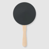 モダンな黒と白のタイポグラフィーで描くスモアラブ ハンドファン (裏面)