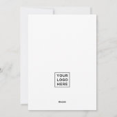 モダンな黒と白のタイポグラフィー シーズンカード (裏面)