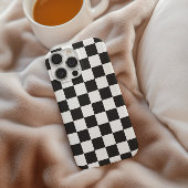 モダンな黒と白の市松模様iPhone Case-Mate iPhoneケース