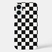 モダンな黒と白の市松模様iPhone Case-Mate iPhoneケース (裏面)