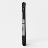 モダンな黒と白の幾何学抽象アート Case-Mate iPhoneケース (裏面/左)