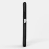 モダンな黒と白の幾何学抽象アート Case-Mate iPhoneケース (裏面/右)
