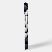 モダンな黒と白の禅ストーン柄 Case-Mate iPhoneケース (裏面 / 左)