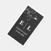 モダンな黒と白の結婚式 オリジナルデザイン (コーナー)