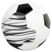 モダンな黒と白 サッカーボール (3/4)