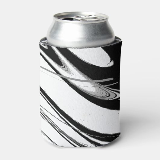 モダンな黒と白 缶クーラー (缶正面)