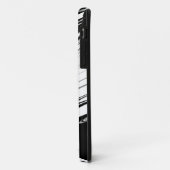 モダンな黒と白 Case-Mate iPhoneケース (裏面/左)