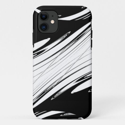 モダンな黒と白 Case-Mate iPhoneケース (裏面)