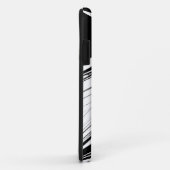 モダンな黒と白 Case-Mate iPhoneケース (裏面/右)