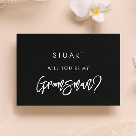 モダンな黒のウェディングプランナー提案カード 招待状