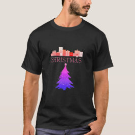 モダンな黒のクリスマスTシャツ! Tシャツ