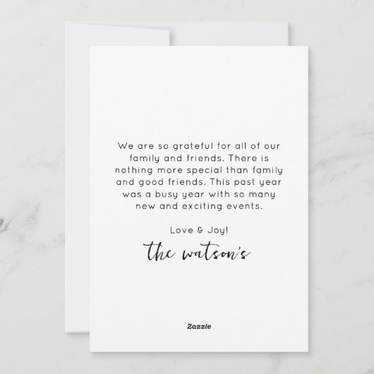 モダンな黒のシンプルな雪だるまの輪郭 シーズンカード (裏面)