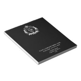 モダンな黒のビジネスノート 本物志向のカスタムメモ ノートパッド