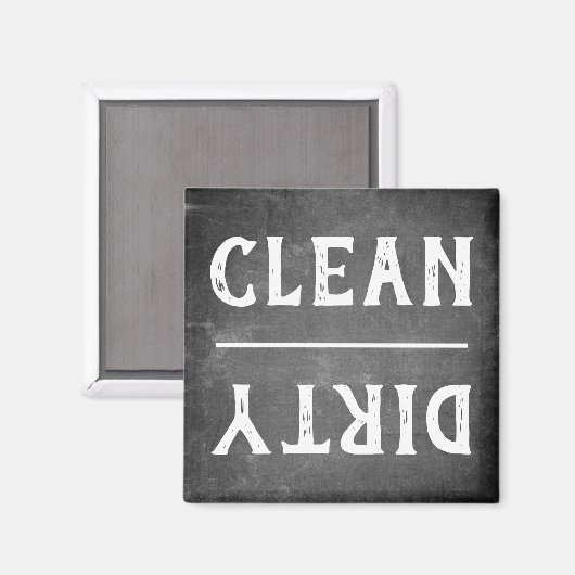 モダンな黒板のきれいな汚れた食洗機 マグネット (正面/裏面)