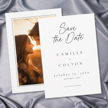 モダンな黒白のミニマリスト結婚式の写真
