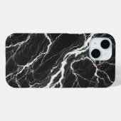 モダンな黒白の大理石調デザインがおしゃれ Case-Mate iPhoneケース (裏面 (横))