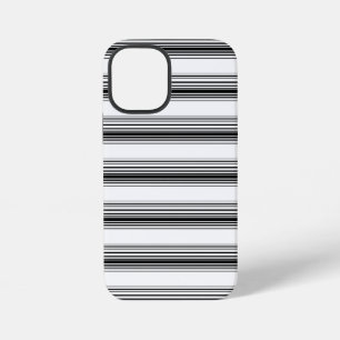 モダンな黒白ストライプ iPhone 12 MINIケース
