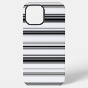 モダンな黒白ストライプ iPhone 12 PRO MAXケース