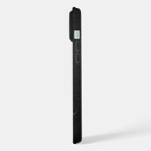 モダンな黒金モノグラム オリジナルデザイン iPhoneケース (左側面)