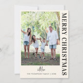 モダンな10枚の家族写真 - 最小限の装飾であなただけの特別な瞬間を シーズンカード (正面)