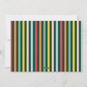 モダンな2枚の写真が明るい家族のクリスマス シンプル シーズンカード (裏面)