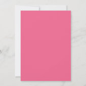 モダンな20歳の誕生日招待状 フローラルパターン 招待状 (裏面)