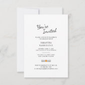 モダンな2025年卒業パーティーの写真 招待状 (裏面)