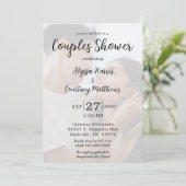 モダンな3枚の写真が付いたLGBTQカップルのシャワー招待状 招待状 (スタンド正面)