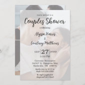 モダンな3枚の写真が付いたLGBTQカップルのシャワー招待状 招待状 (正面/裏面)