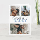 モダンな3枚の写真の コラージュ | 誕生日 カード (正面)