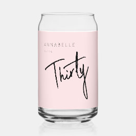 モダンな30歳の誕生日パーティー ガラス缶