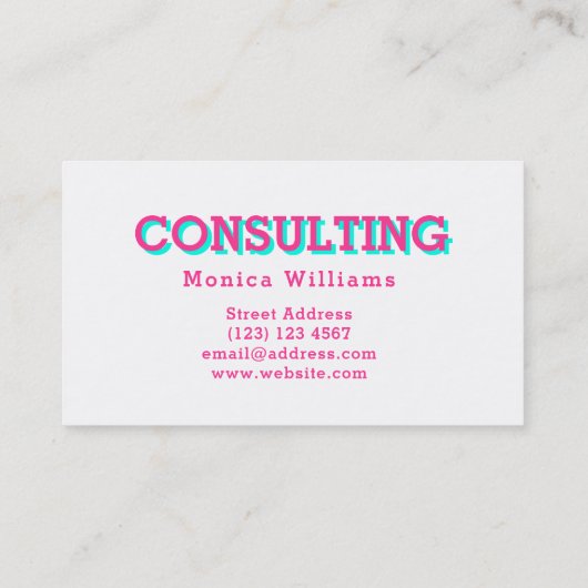 モダンな3D陰の一見の黄色のポップアート 名刺 (裏面)