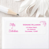 モダンな50歳と素敵なお誕生日パーティー ラベル (インサイチュ)