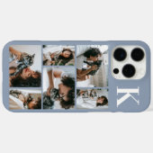 モダンな6匹のペットの写真 ダスティブルー Case-Mate iPhoneケース (裏面 (横))