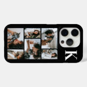モダンな6匹のペットの写真 ブラック Case-Mate iPhoneケース (裏面 (横))