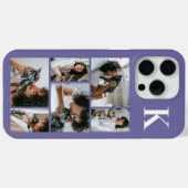 モダンな6匹のペットの写真 紫 Case-Mate iPhoneケース (裏面 (横))