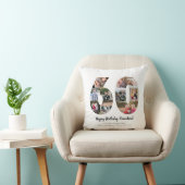 モダンな60周年記念写真コラージュ オーダーメイドのグリーティングカード クッション (椅子)