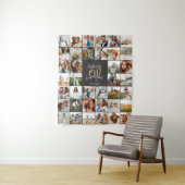 モダンな60歳の誕生日 マルチフォト スクリプト ギフト タペストリー (インサイチュ)