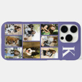 モダンな8匹のペットの写真 パープル Case-Mate iPhoneケース (裏面 (横))