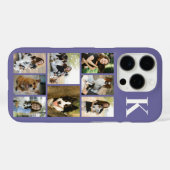 モダンな8匹のペットの写真 パープル Case-Mate iPhoneケース (裏面 (横))