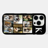モダンな8匹のペットの写真 ブラック Case-Mate iPhoneケース (裏面 (横))
