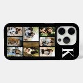 モダンな8匹のペットの写真 ブラック Case-Mate iPhoneケース (裏面 (横))