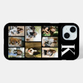 モダンな8匹のペットの写真 ブラック Case-Mate iPhoneケース (裏面 (横))