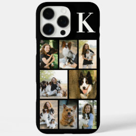 モダンな8匹のペットの写真 ブラック iPhone 16 PRO MAXケース