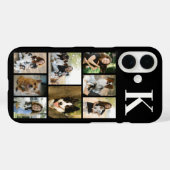 モダンな8匹のペットの写真 ブラック Case-Mate iPhoneケース (裏面 (横))