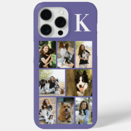 モダンな8匹のペットの写真 紫 iPhone 15 PRO MAXケース