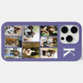モダンな8匹のペットの写真 紫 Case-Mate iPhoneケース (裏面 (横))