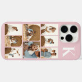 モダンな8枚の写真と淡いピンク Case-Mate iPhoneケース (裏面 (横))