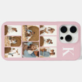 モダンな8枚の写真と淡いピンク Case-Mate iPhoneケース (裏面 (横))